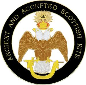 BHS Auto Emblems 33rd Degree Wings Up or Down