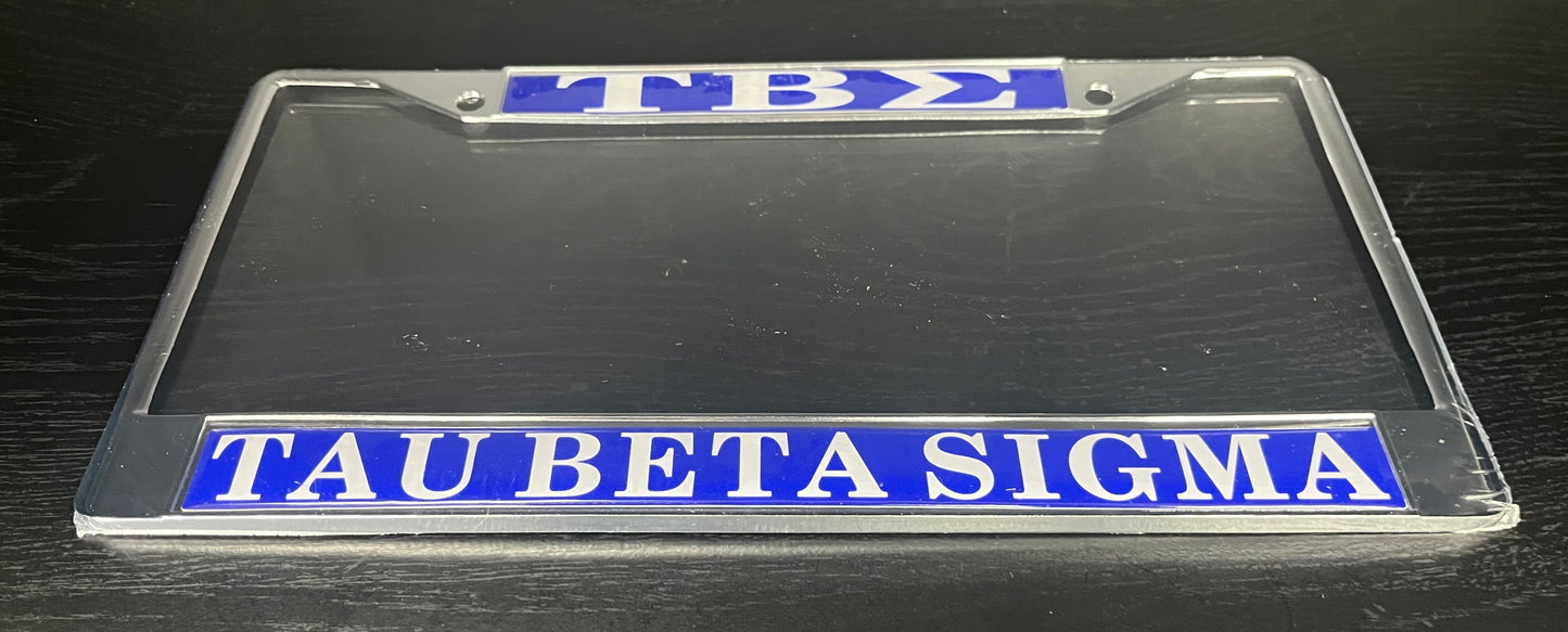 Tau Beta Sigma License Plate Frame