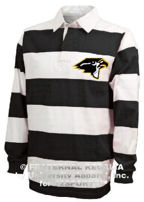 J2Sports Deluxe Classic Rugby Shirt Black/White