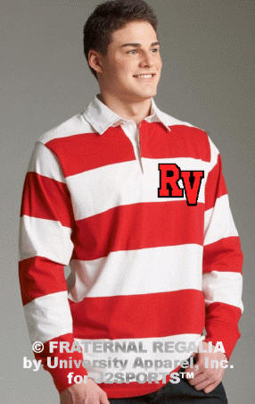 J2Sports Deluxe Classic Rugby Shirt Red/White