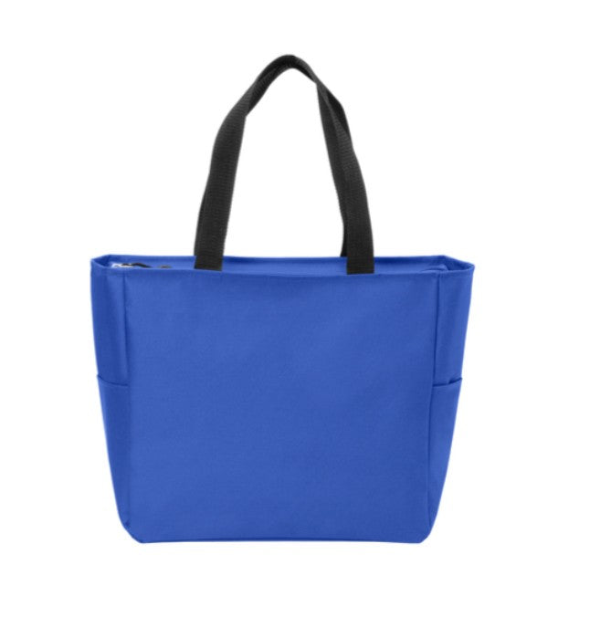 Eastern Star Zippered Tote Bag Royal