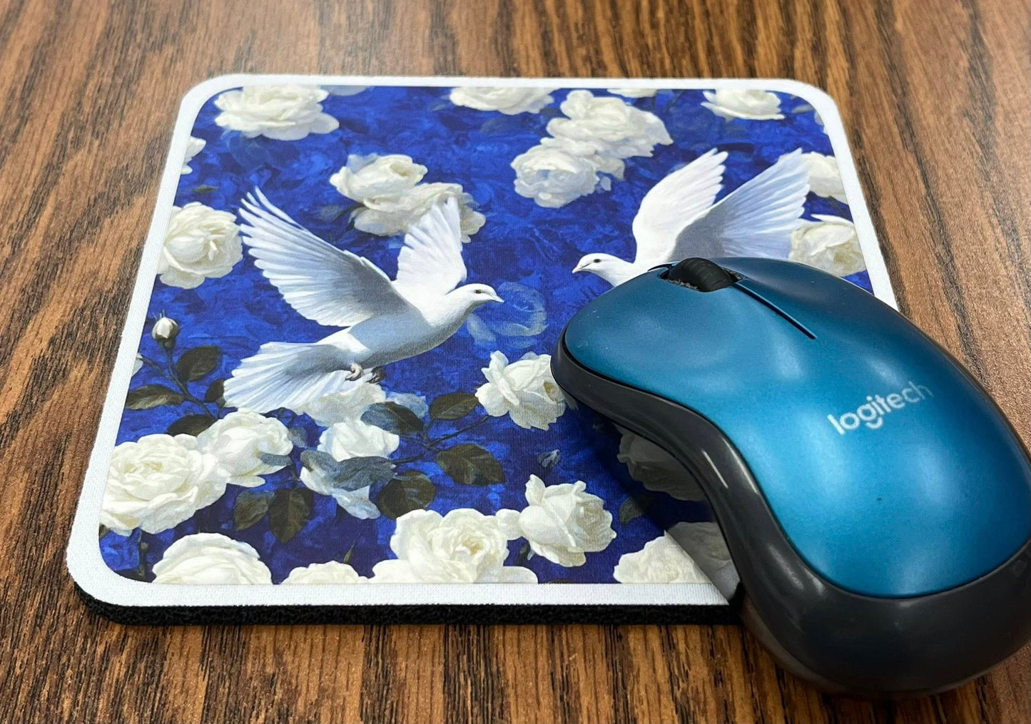 Doves and Roses Mousepad 1