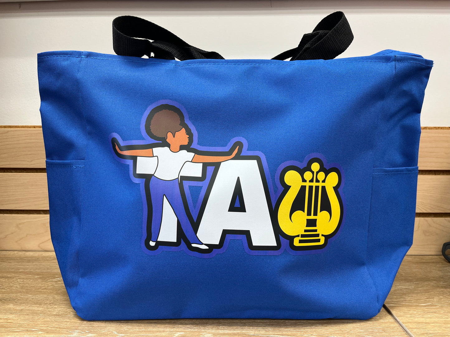 Tau Zippered Tote Bags