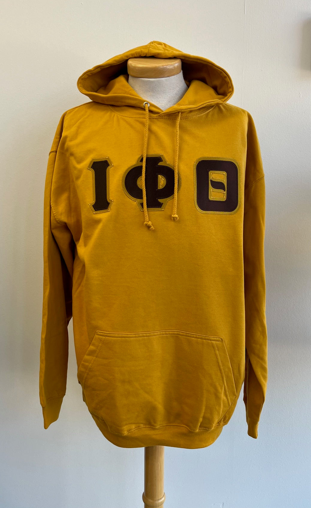 Iota Phi Theta Ring Spun Hoodie Old Gold