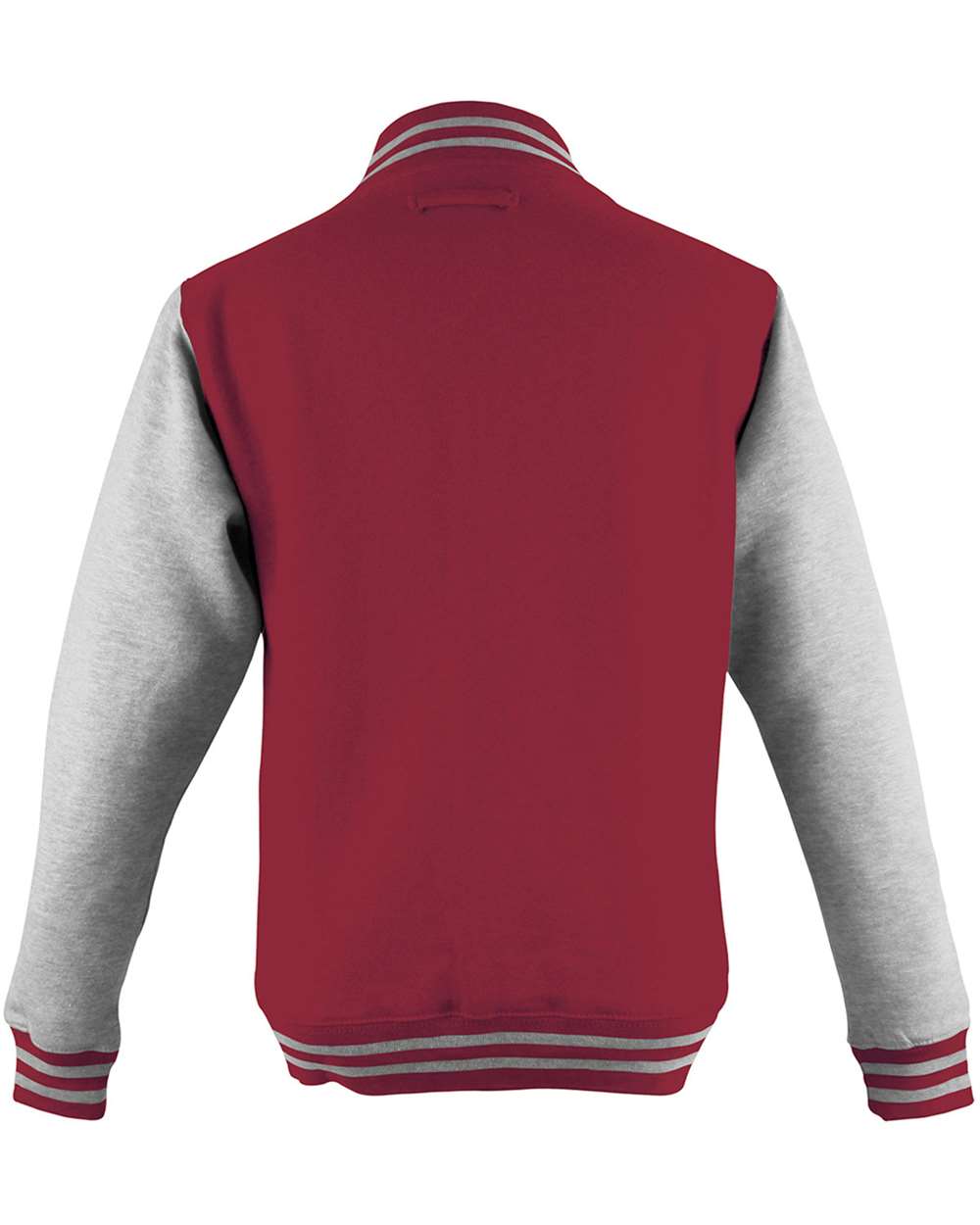 J2Sports Fleece Letterman Jacket with Grey Sleeves (custom)