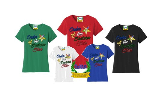 Eastern Star Glitter-Styled Tees