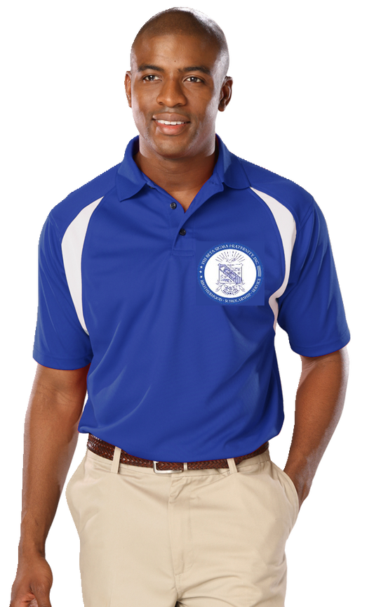 Phi Beta Sigma Performance Color Block Polo Shirt