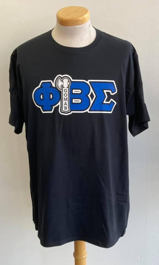 Phi Beta Sigma Greek Letter Tee with symbol
