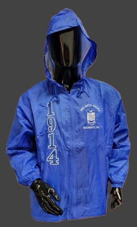 Phi Beta Sigma Hooded Windbreaker