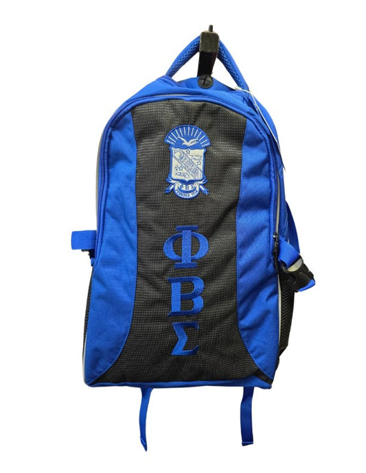 Phi Beta Sigma Backpack Black/Royal