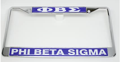 Phi Beta Sigma License Plate Frames