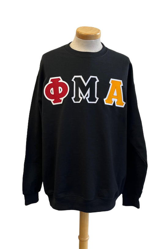 Phi Mu Alpha Crewneck Black 3CL
