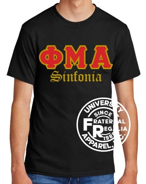 Phi Mu Alpha Greek Letters Printed