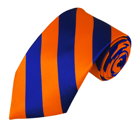 Neck Ties Striped in Royal (4 options)