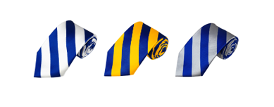 Neck Ties Striped in Royal (3 options)
