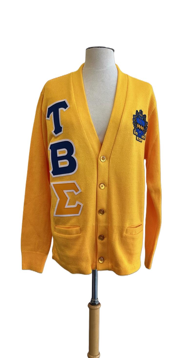 Tau Beta Sigma Cardigan Gold