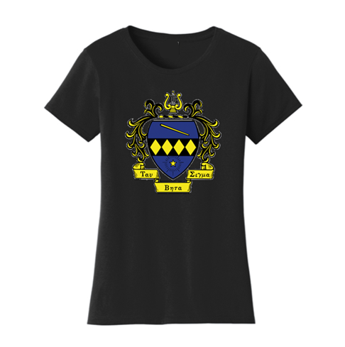 Tau Beta Sigma Crest Tee Black