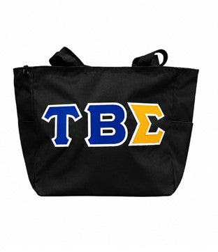 Tau Beta Sigma Zippered Tote Bags