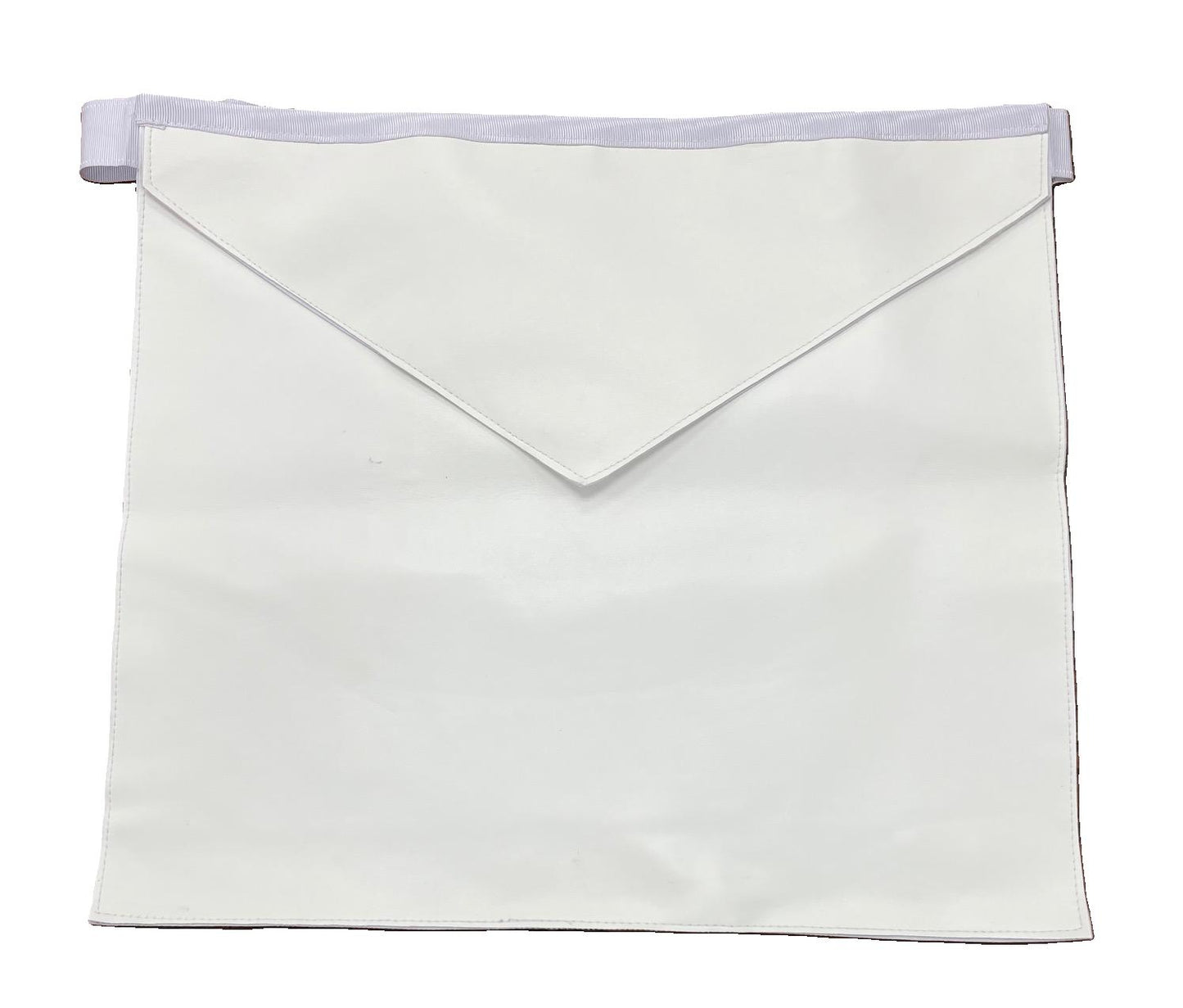 White Apron with Belt