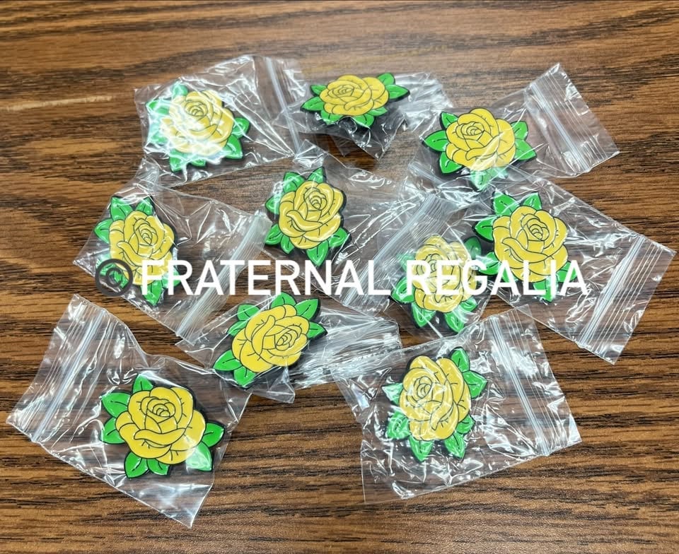 Yellow Rose Pins