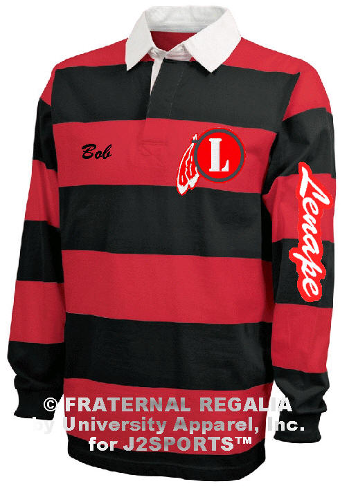 J2Sports Deluxe Classic Rugby Shirt Red/Black