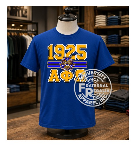 Alpha Phi Omega Bar Design Tee