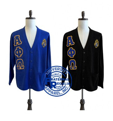Alpha Phi Omega Solid Cardigan GLC