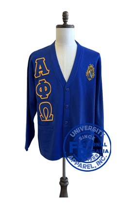 Alpha Phi Omega Solid Cardigan GLC
