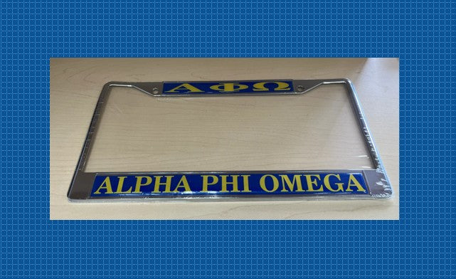 Alpha Phi Omega License Plate Frame