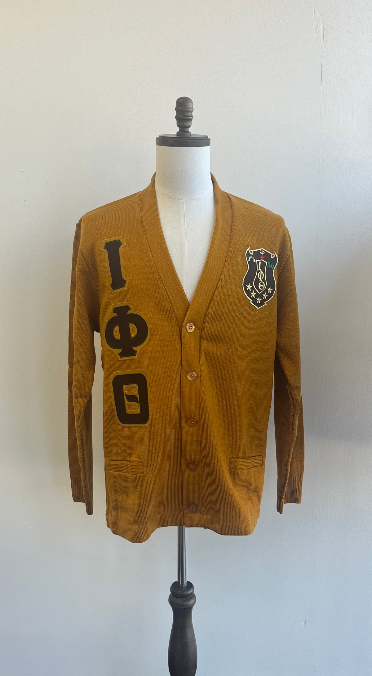 Iota Phi Theta Solid Cardigan GLC Gold