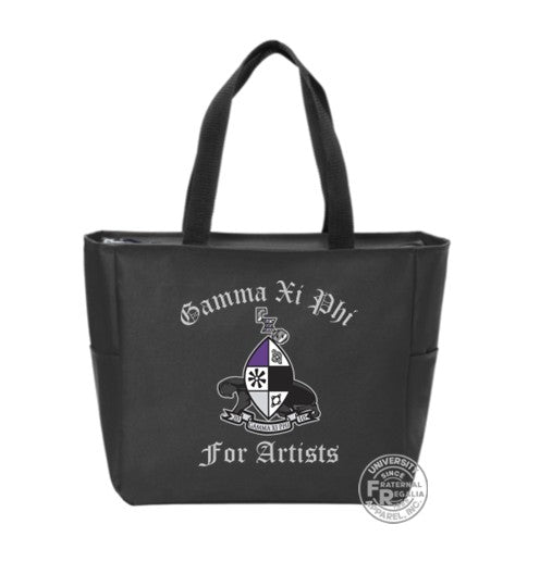 Gamma Xi Phi Zippered Tote Bag