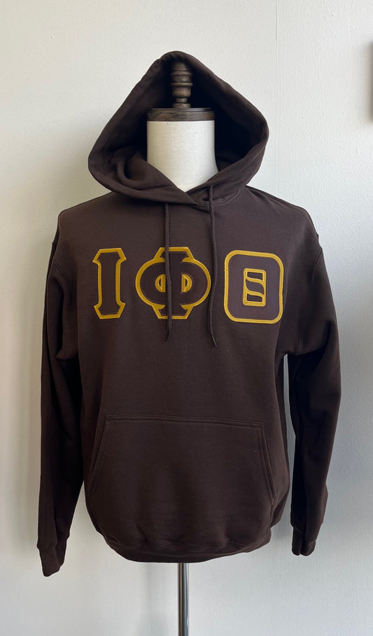 Iota Phi Theta Hoodies Brown & Gold