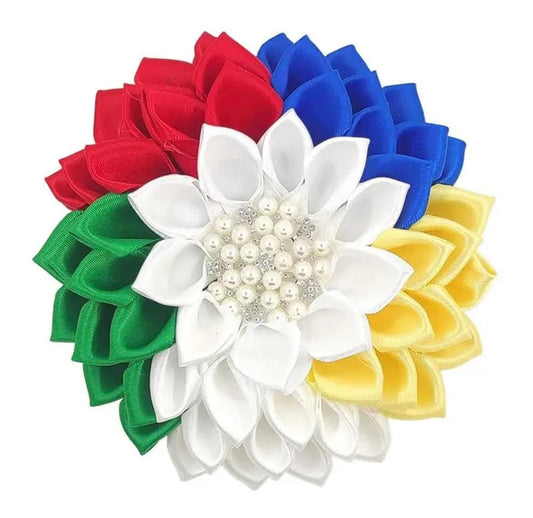 OES Large Flower Brooch