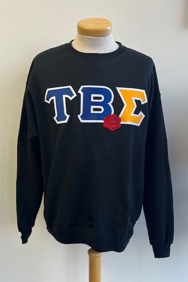 BHS Tau Beta Sigma Crewneck with Rose