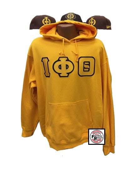 Iota Phi Theta Hoodies Brown & Gold