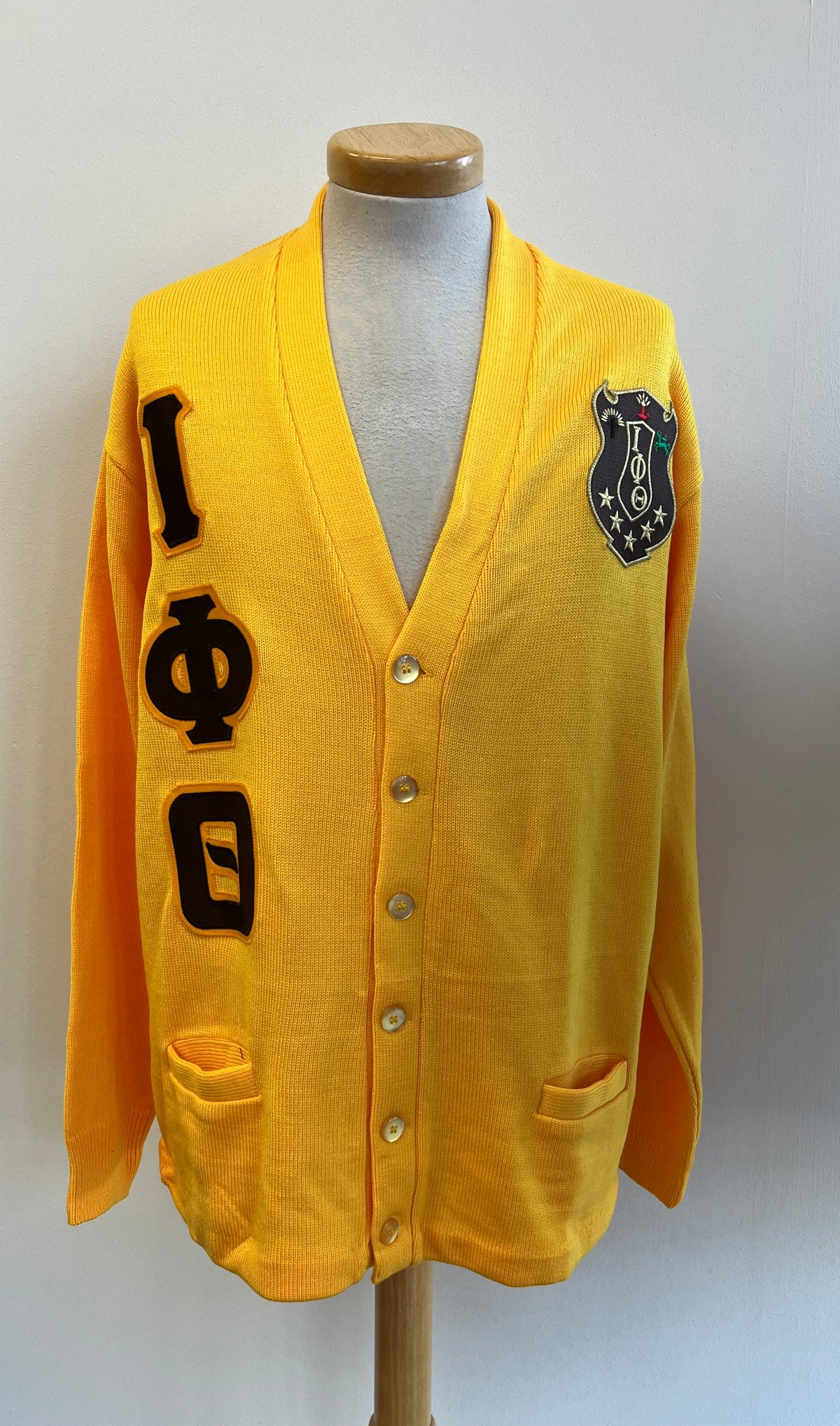 Iota Phi Theta Solid Cardigan GLC Gold