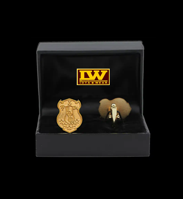 Iota Phi Theta Cufflinks Shield Gold