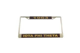 Iota Phi Theta "1963" License Plate