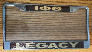 Iota Phi Theta Legacy License Plate