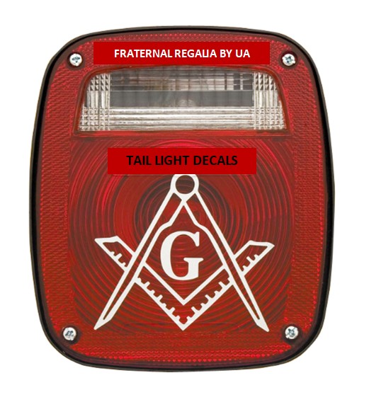 BHS Mason & Past Master Tail Light Decals