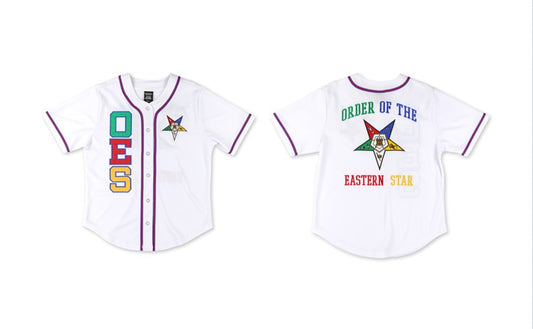 OES - Eastern Star Baseball Jersey Trimmed