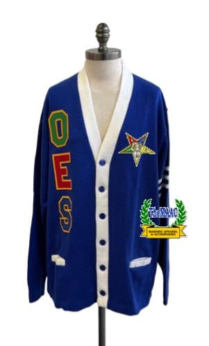 OES Striped Cardigan Sweater