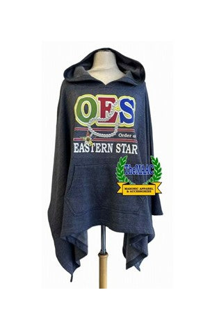 OES Poncho Blue Heather
