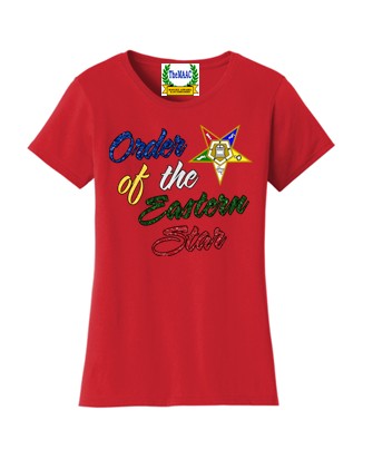 Eastern Star Glitter-Styled Tee