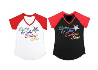 OES V-Neck Color Block Tees