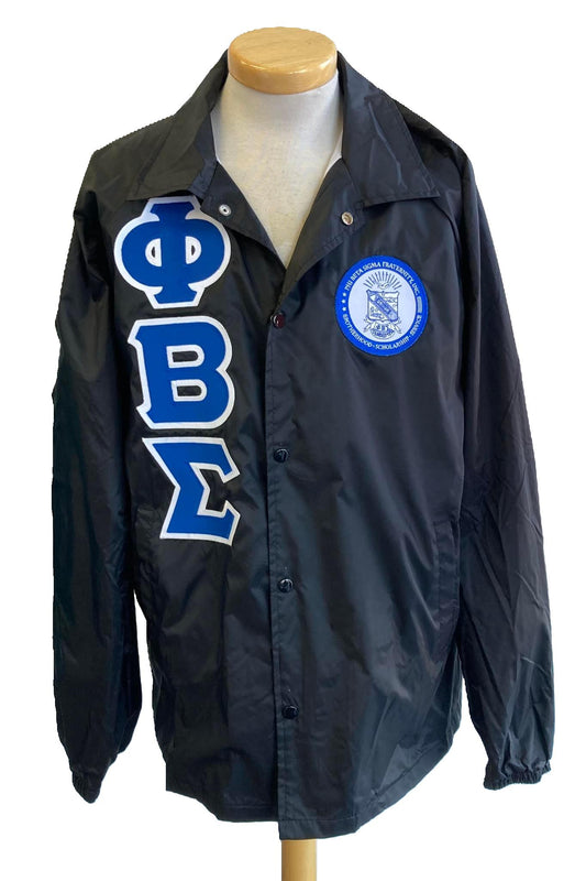 Phi Beta Sigma Coach's Jacket Black