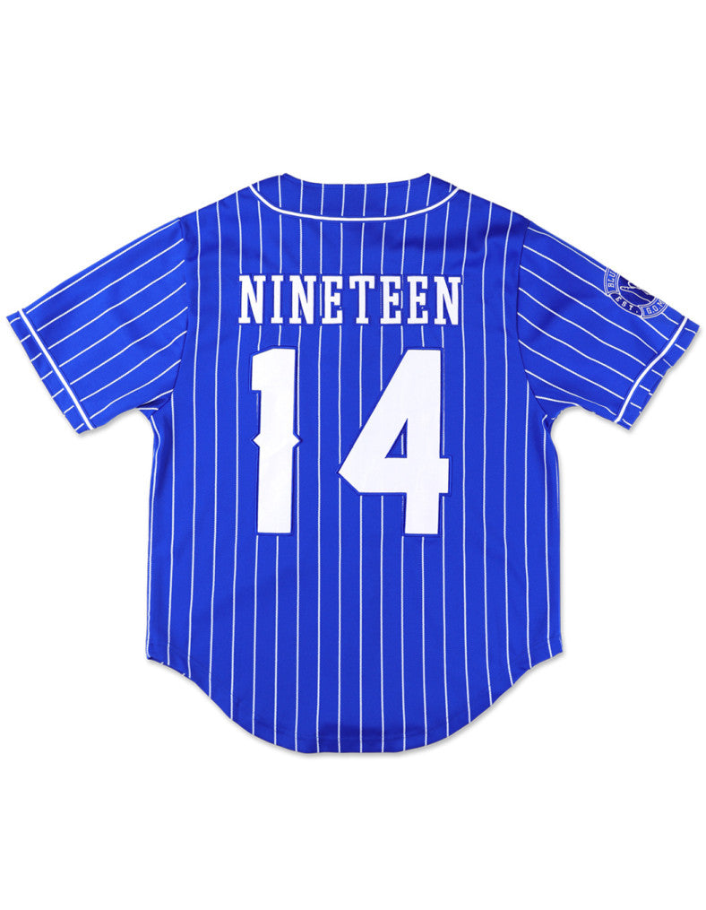 Phi Beta Sigma Pinstripe Football Jersey Royal