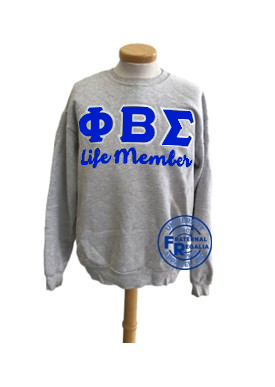 Phi Beta Sigma Life Member Crewneck