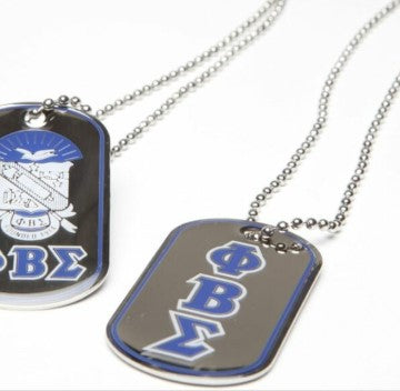 Phi Beta Sigma Dog Tags