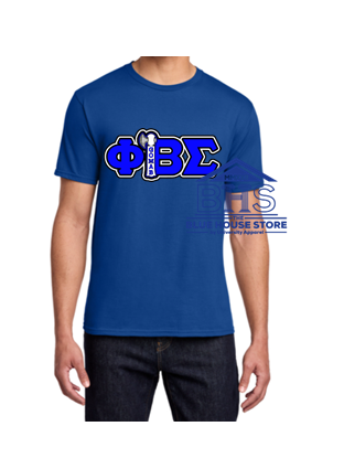 Phi Beta Sigma Greek Letter Tee with Symbol